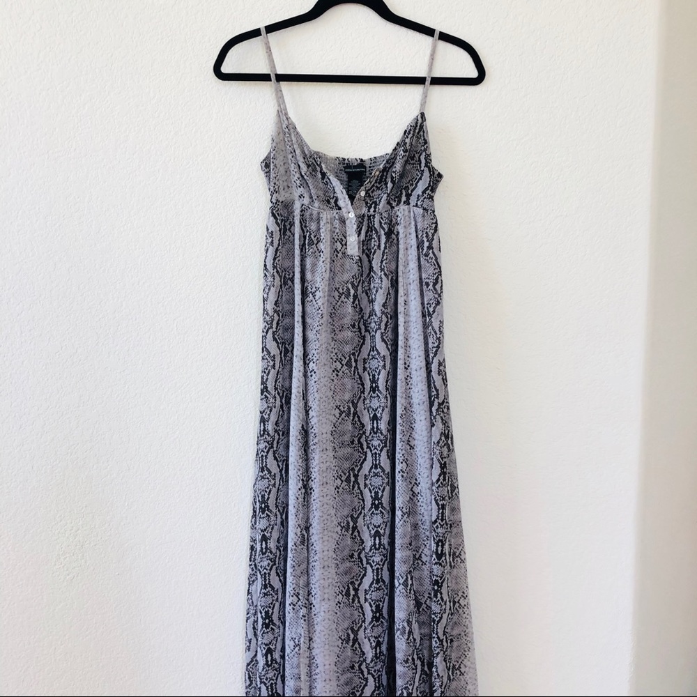 Super cool snakeskin print maxi dress